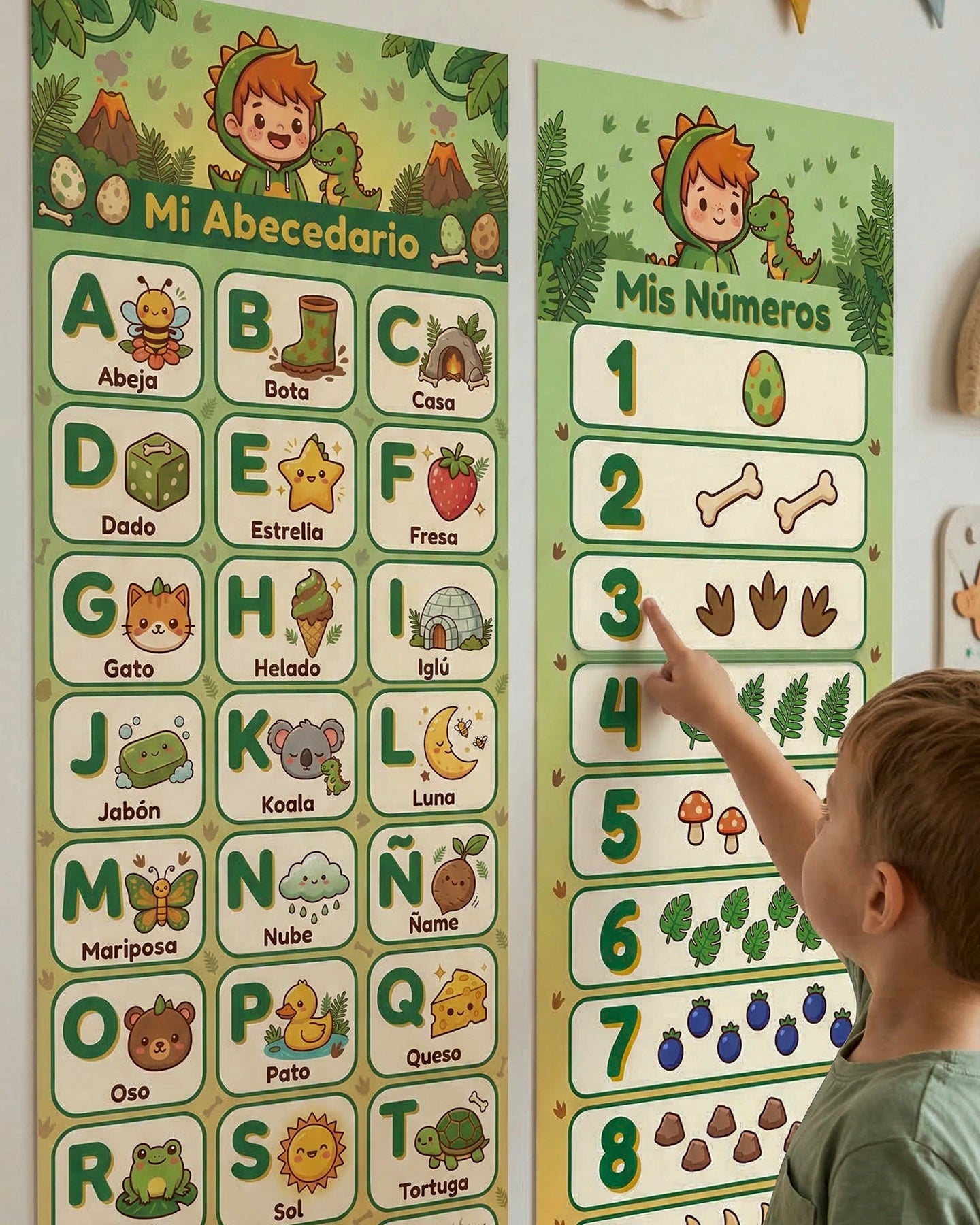 Mi Abecedario y Mis Números – Mural Educativo para Niños