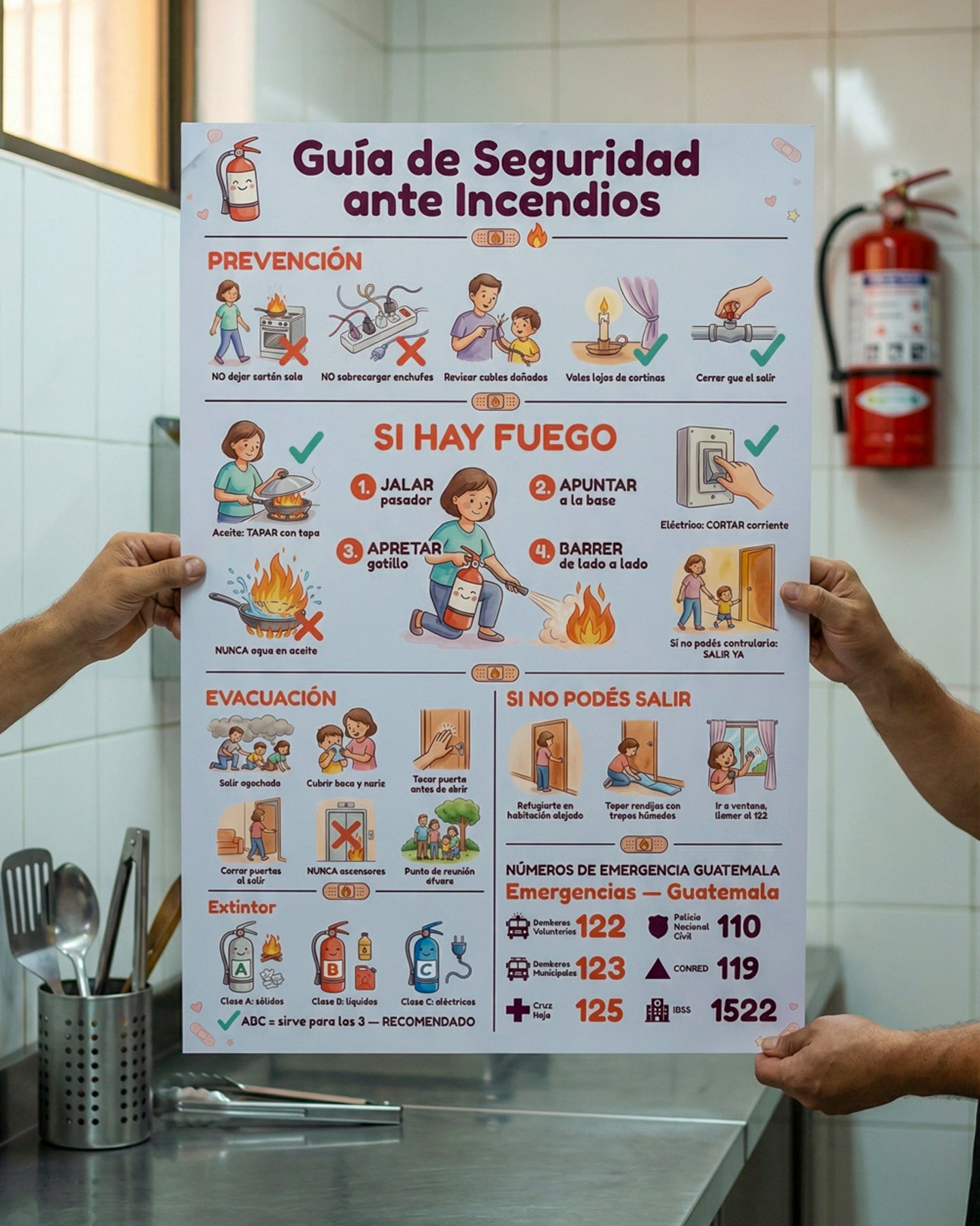Guía de Seguridad ante Incendios – Mural de Emergencia