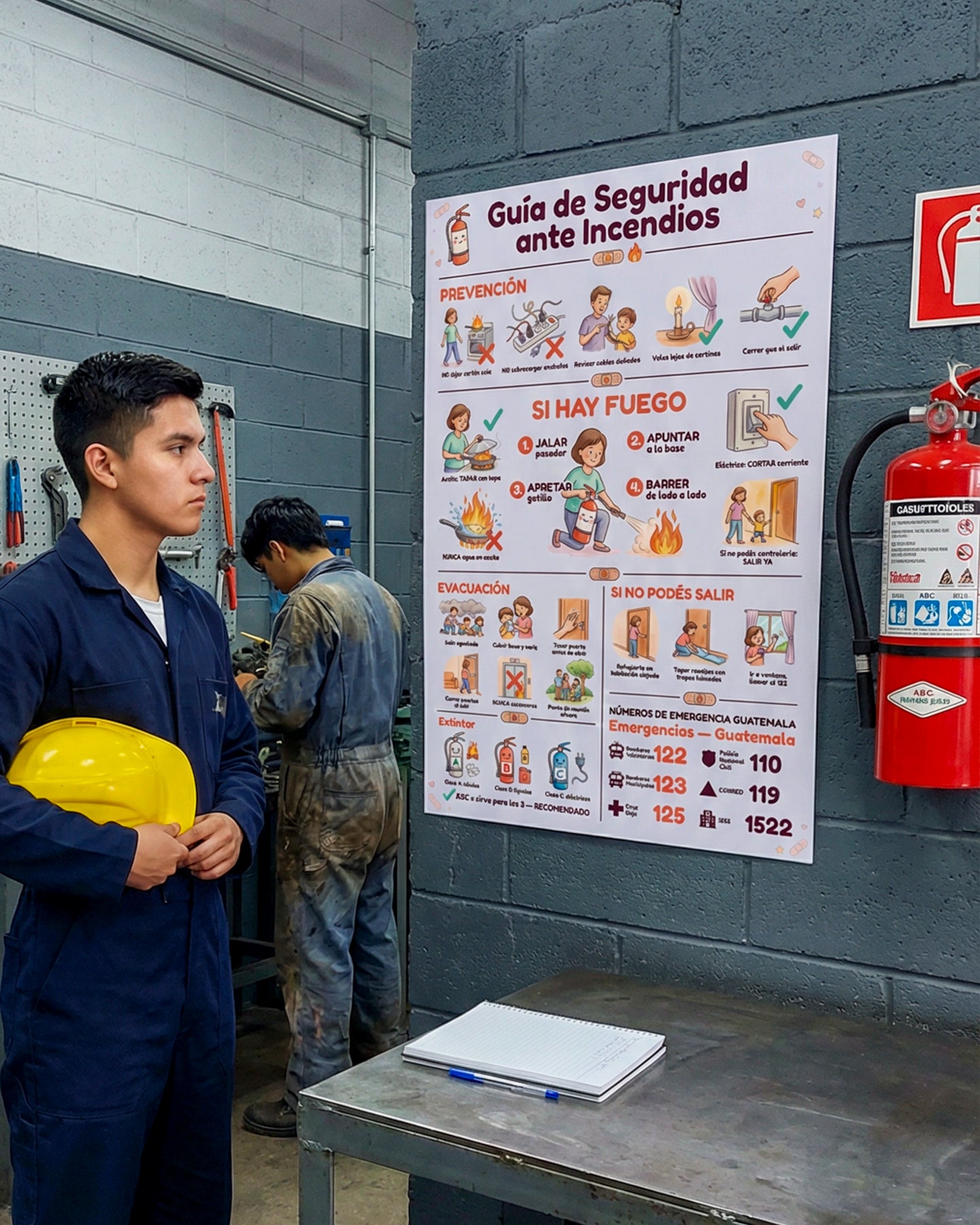 Guía de Seguridad ante Incendios – Mural de Emergencia
