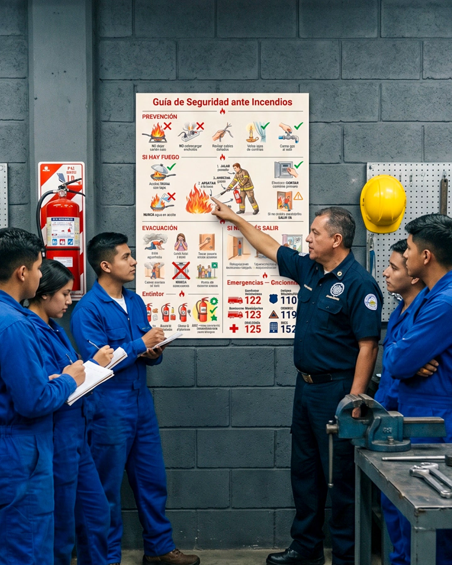 Guía de Seguridad ante Incendios – Mural de Emergencia