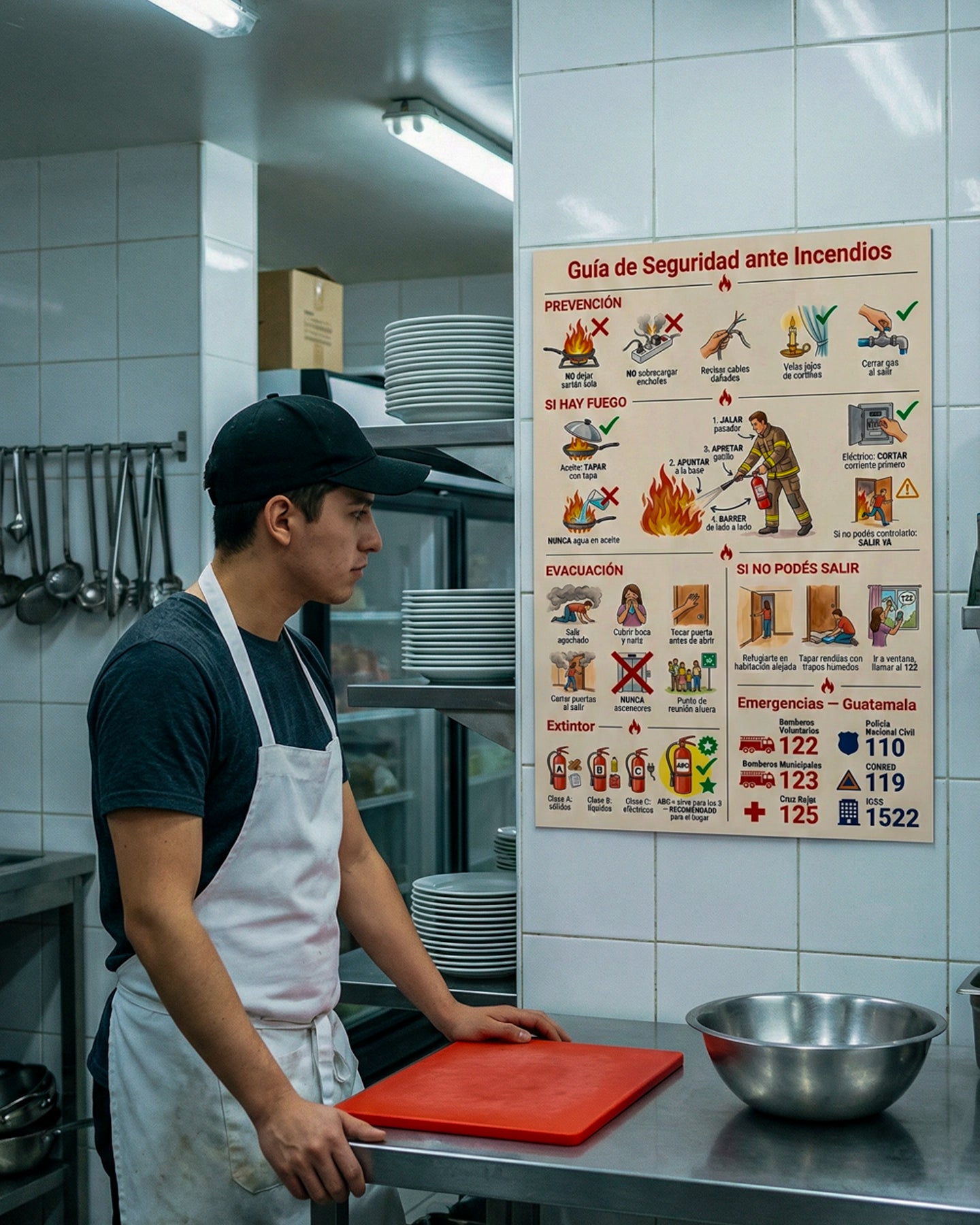 Guía de Seguridad ante Incendios – Mural de Emergencia