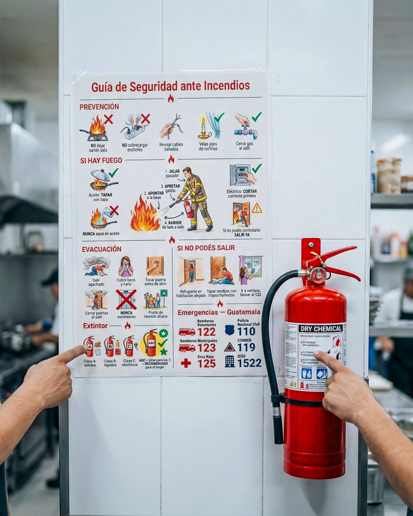 Guía de Seguridad ante Incendios – Mural de Emergencia