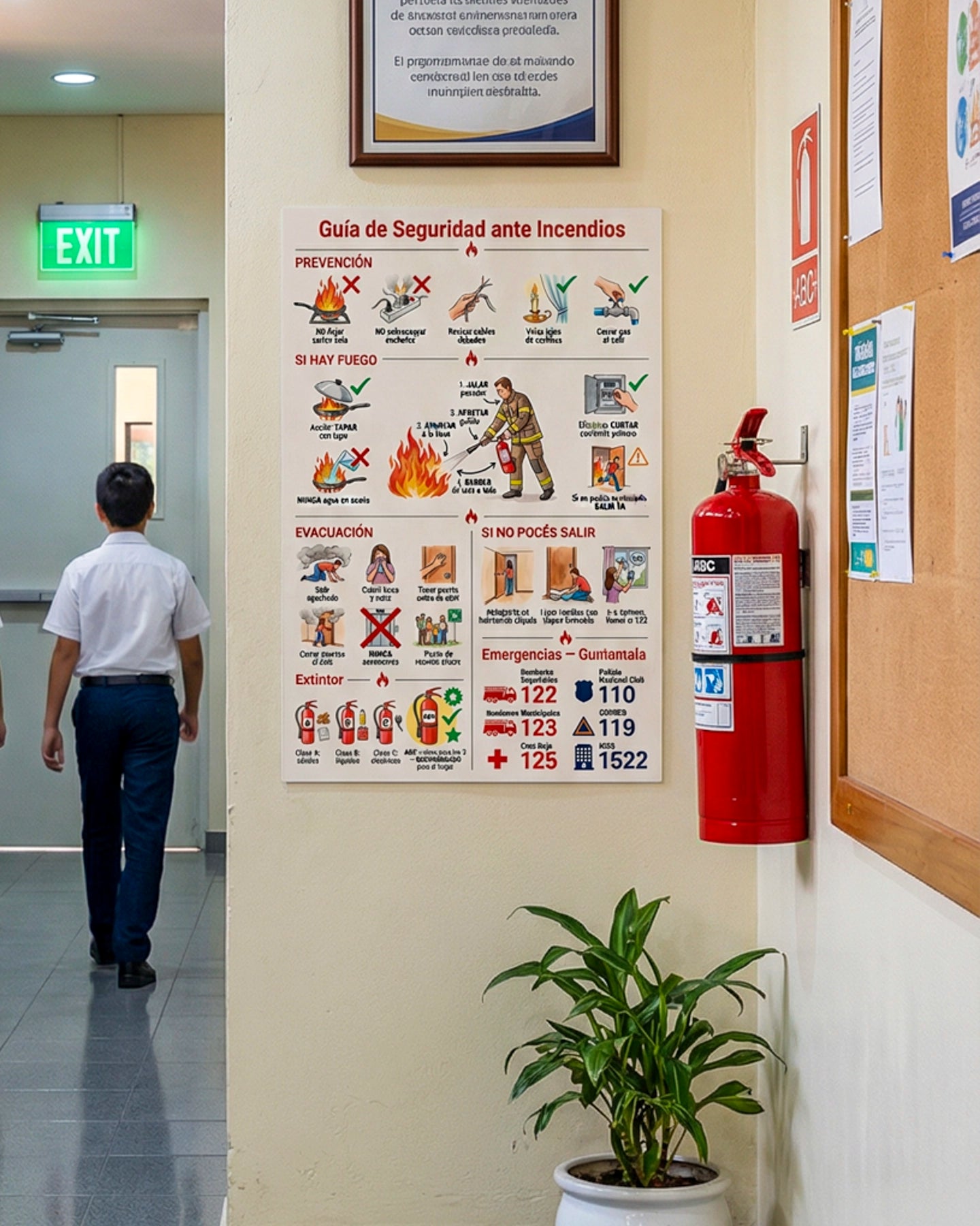 Guía de Seguridad ante Incendios – Mural de Emergencia