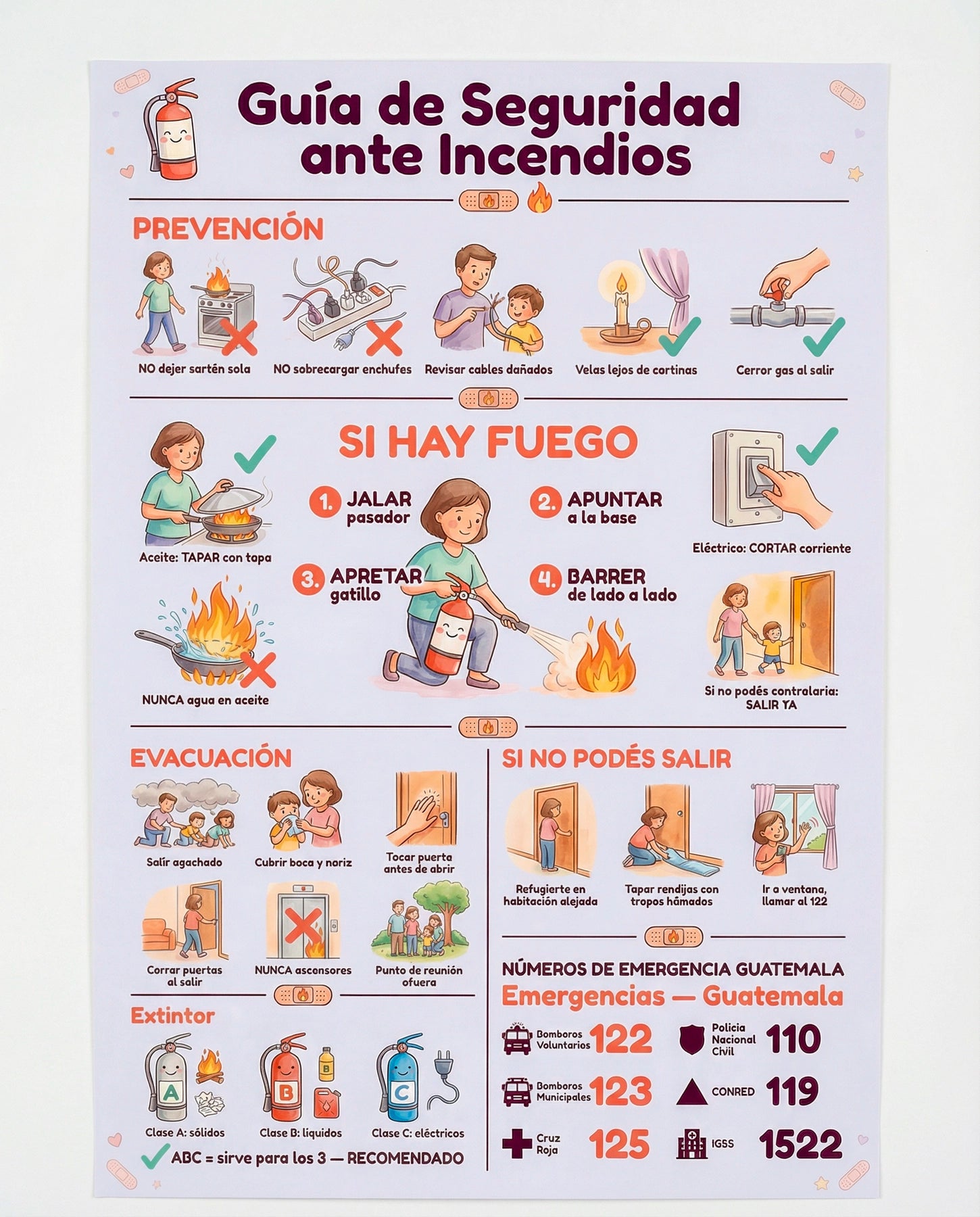 Guía de Seguridad ante Incendios – Mural de Emergencia