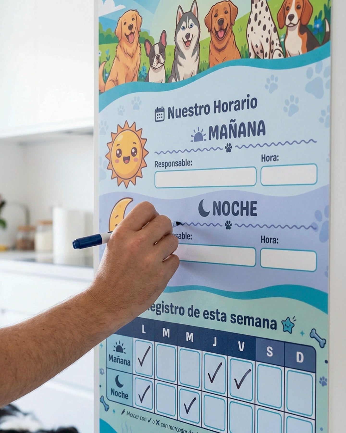 ¿Ya le diste de comer? – Horario Semanal para Perros