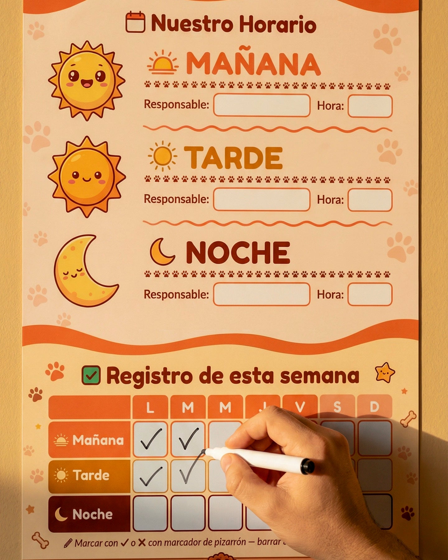 ¿Ya le diste de comer? – Horario Semanal para Perros