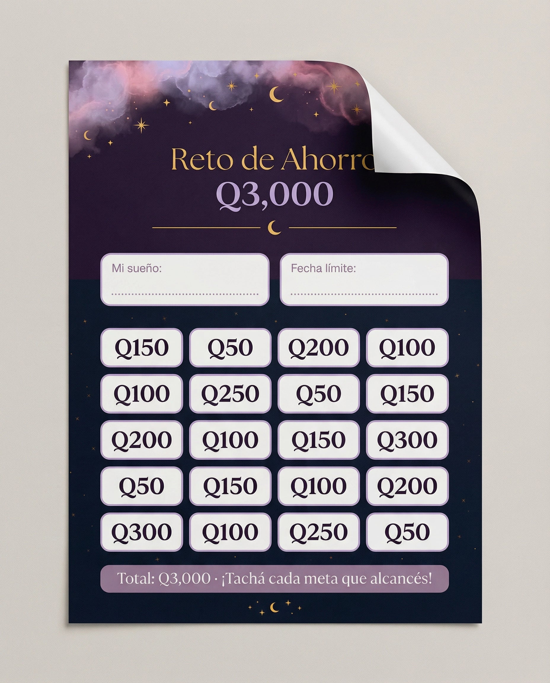 Mi Meta de Ahorro – Reto de Q3,000
