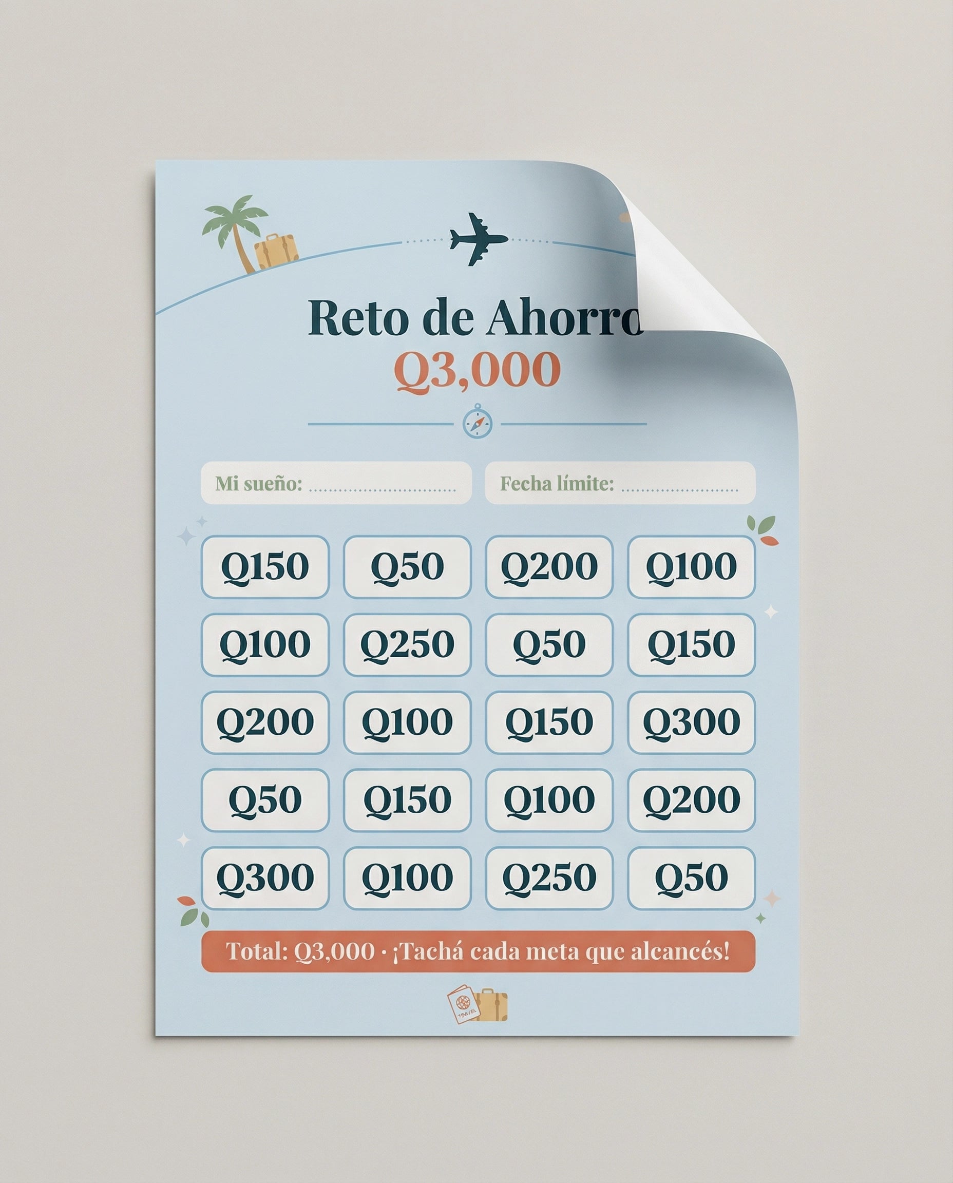 Mi Meta de Ahorro – Reto de Q3,000