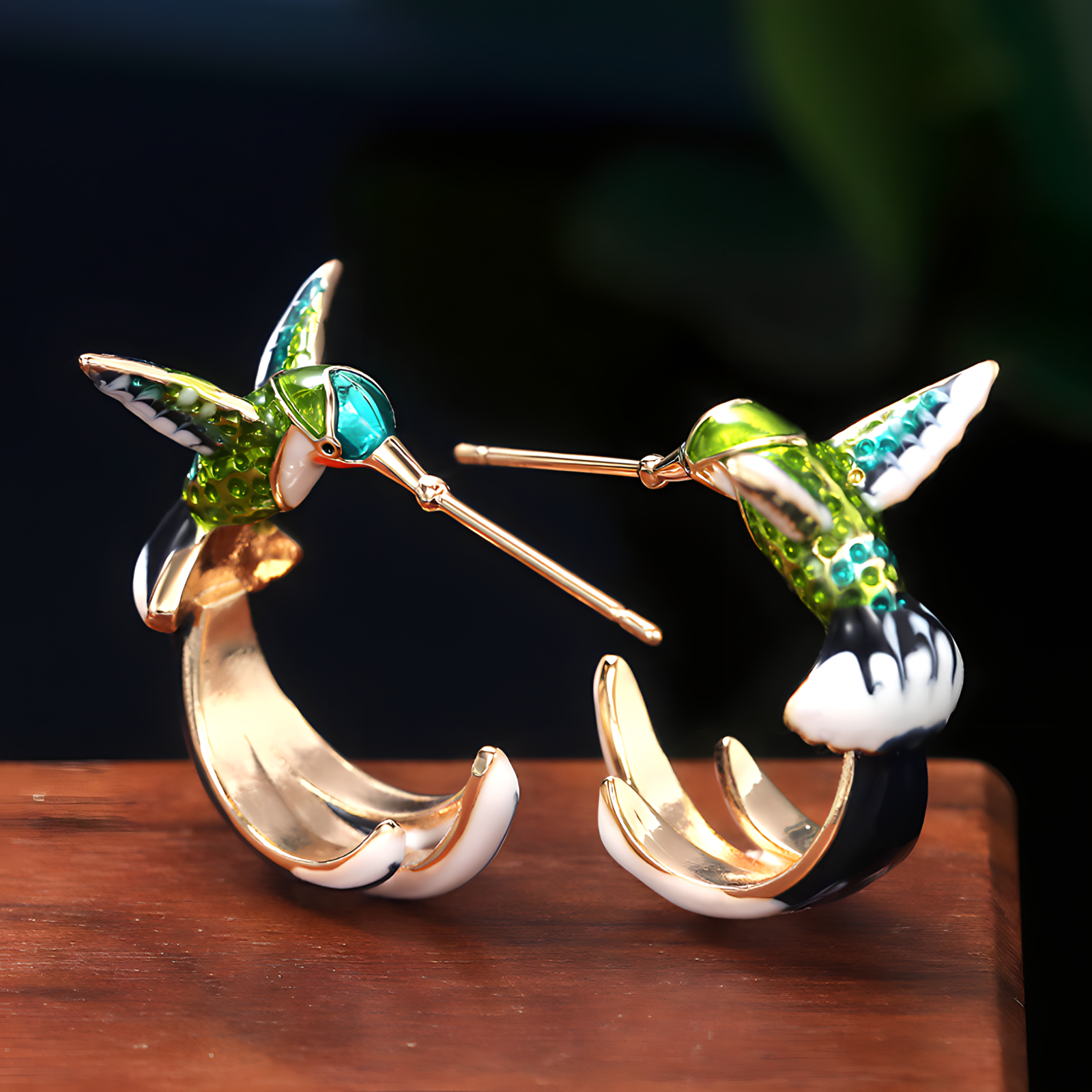 Aretes Colibrí