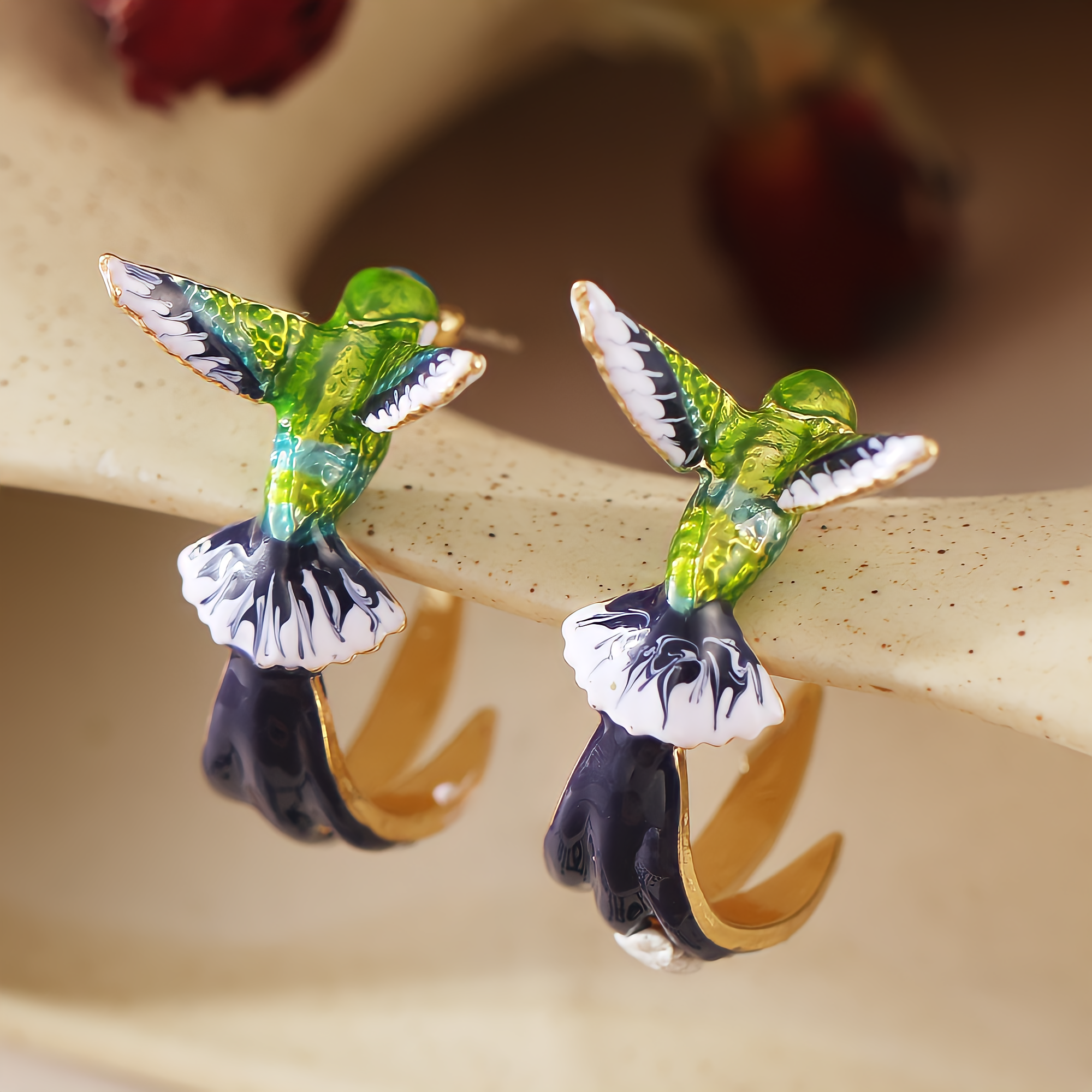 Aretes Colibrí