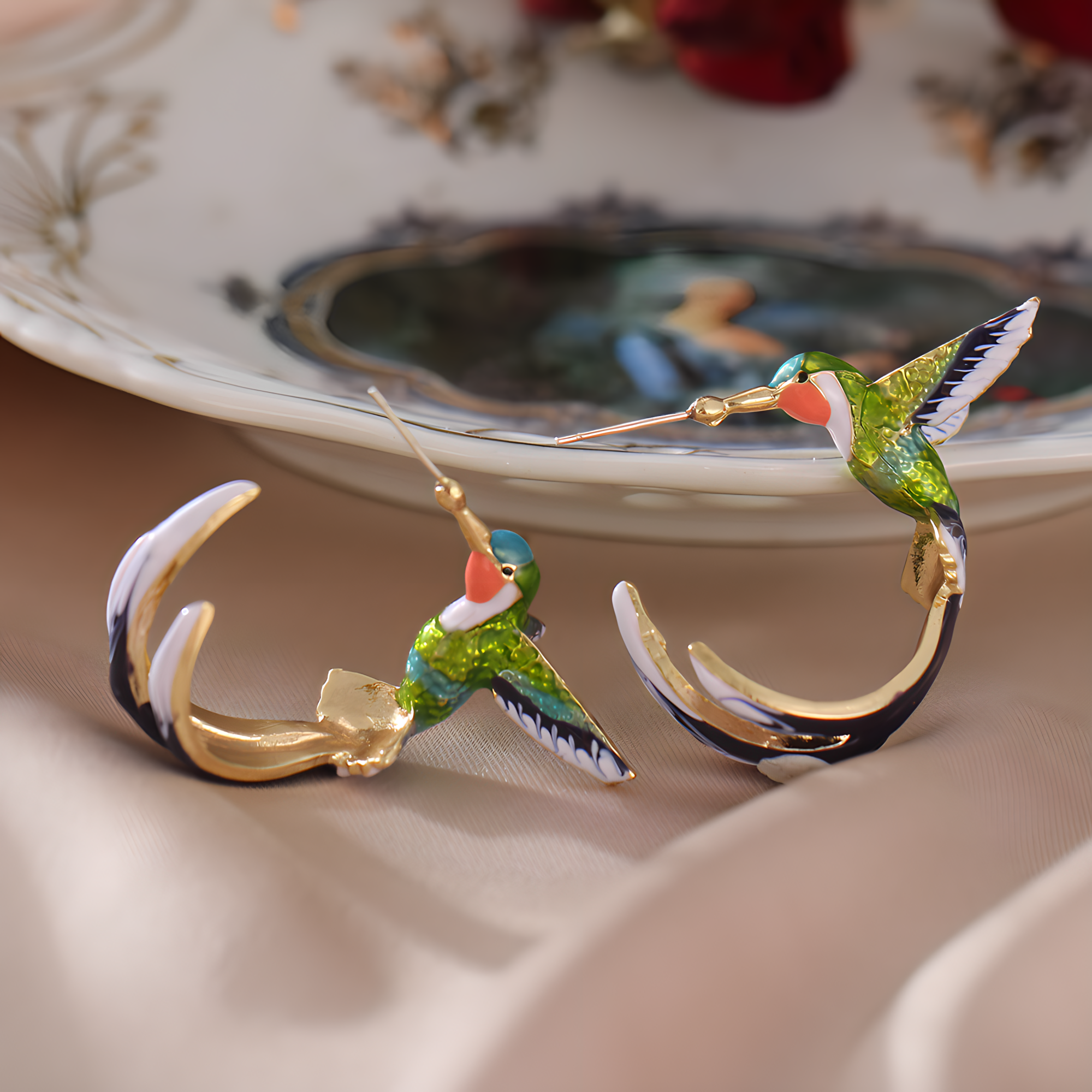 Aretes Colibrí