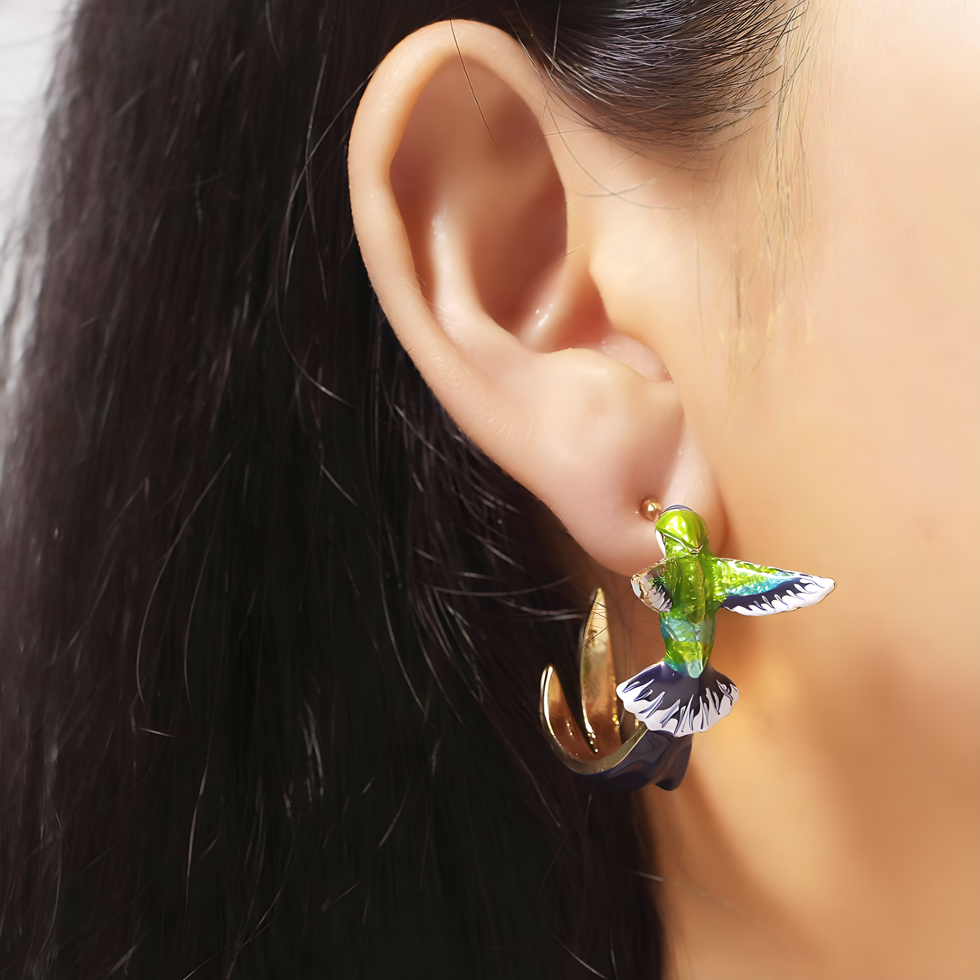Aretes Colibrí