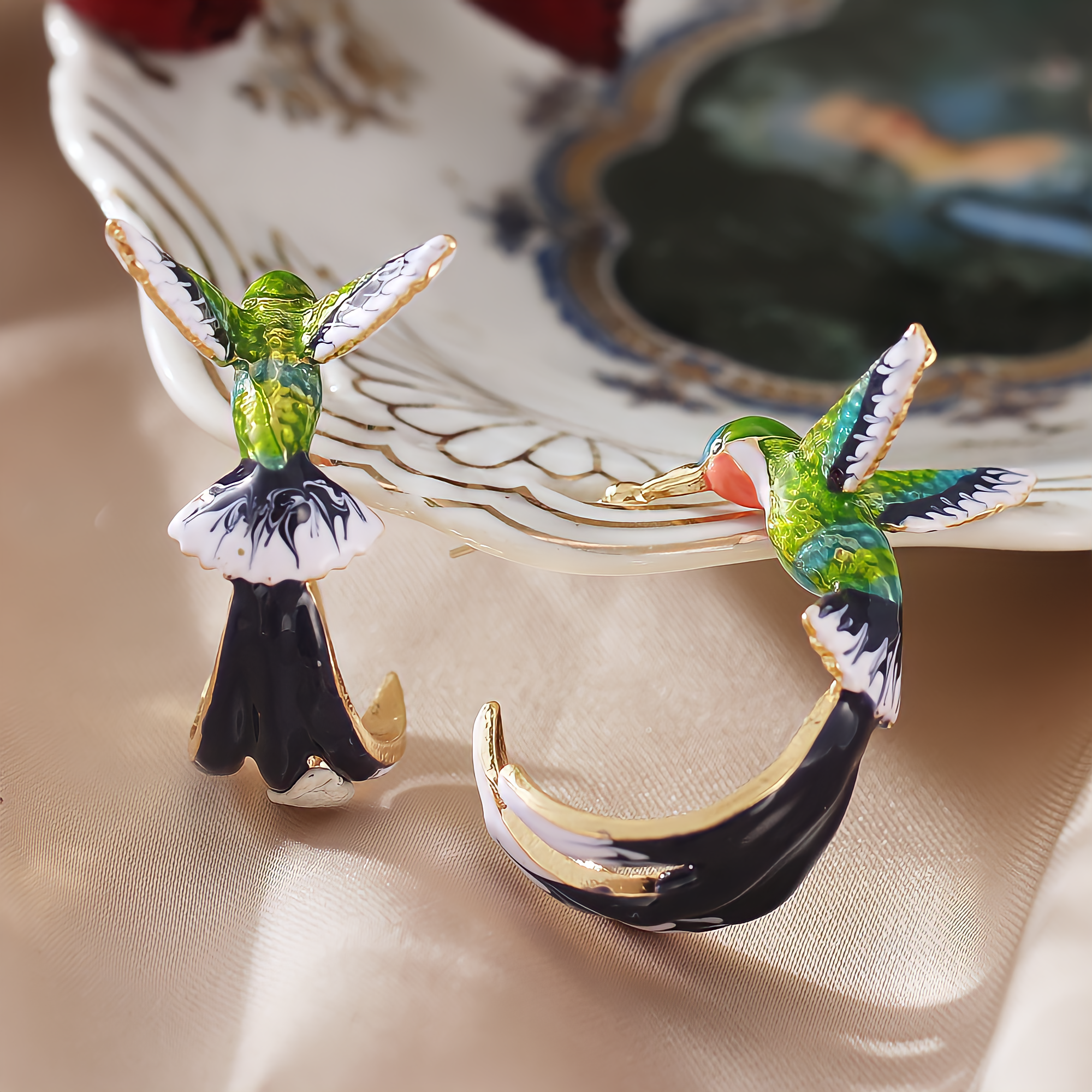 Aretes Colibrí