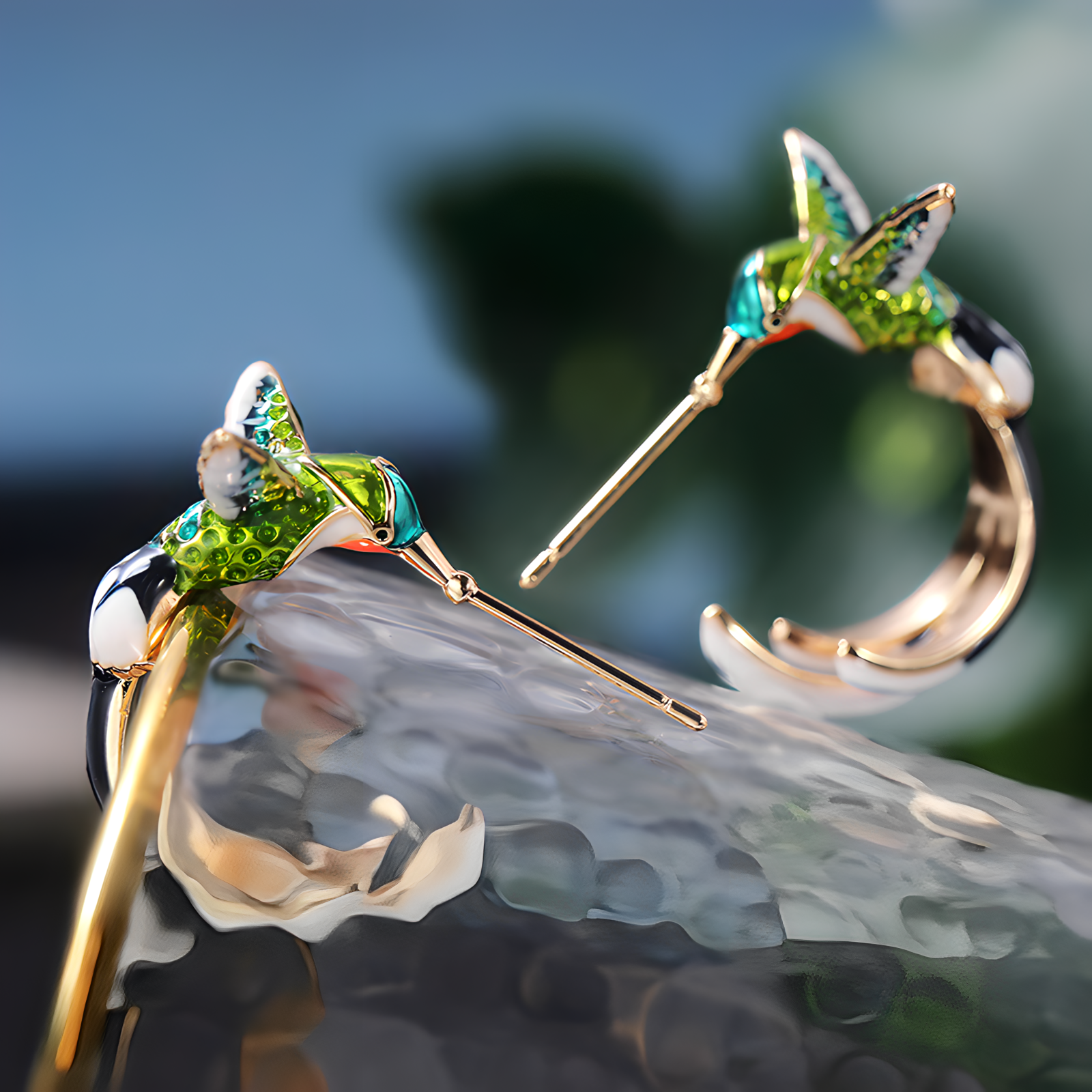 Aretes Colibrí